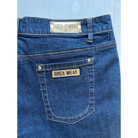 Rocawear Vintage Women's  Sz 20 Blue Flare Jeans - Picture 5 of 15